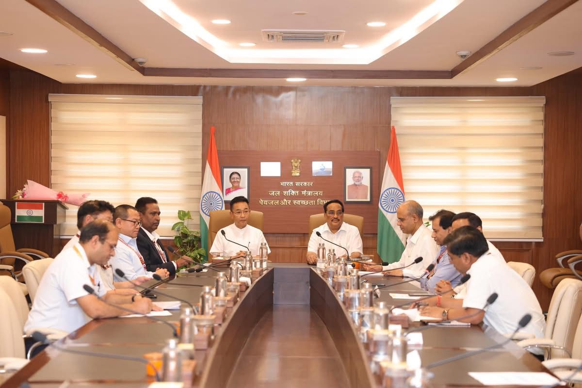 CM Prem Singh Tamang Participates in Jal Jeevan Mission 2.0 MoU Exchange Ceremony in New Delhi